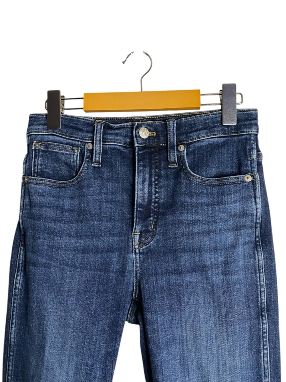 Madewell Women's Medium Wash 10" High Rise Skinny Instacozy Edition Jeans - Picture 2 of 10